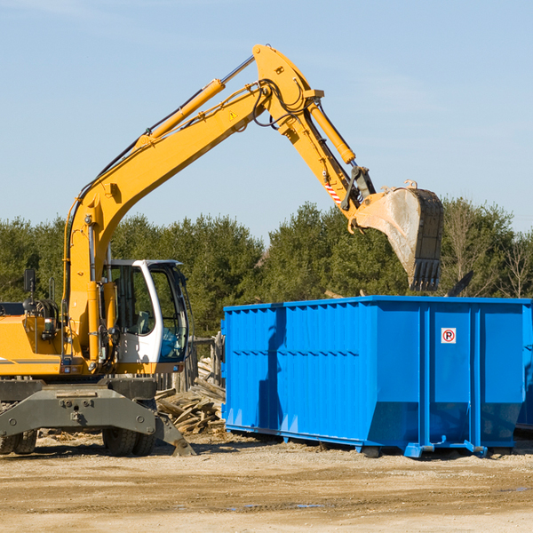 can i choose the location where the residential dumpster will be placed in Afton KS